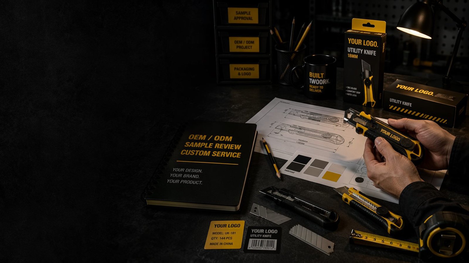 Blade refill and dispenser programs utility knife application