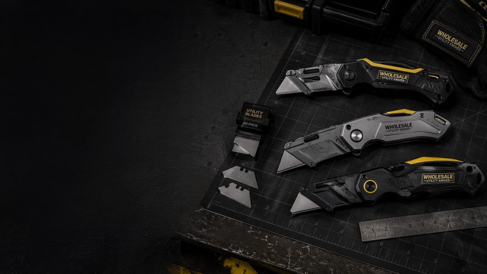 Roofing, carpet, and hook-blade cutting utility knife application