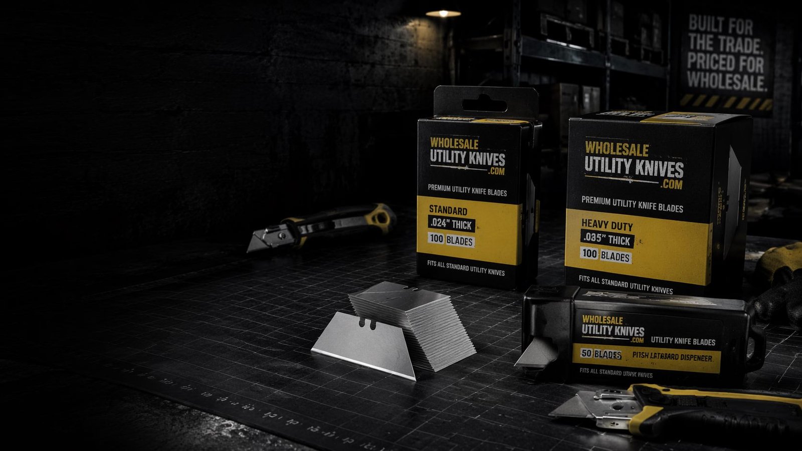 Box opening and receiving docks utility knife application