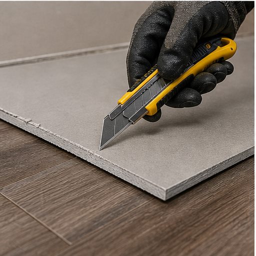 Drywall, flooring, and jobsite trim utility knife application