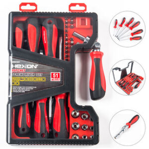 Screwdriver Bit Set 51pc, HEXON-1600189340501