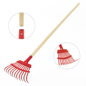 Garden Leaf Rake wood handle, HEXON-1600731637714