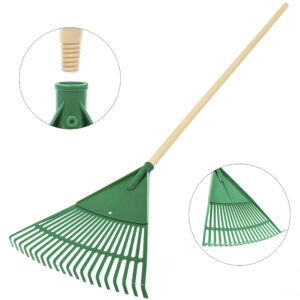 Garden Leaf Rake wood handle, HEXON-1600731756042